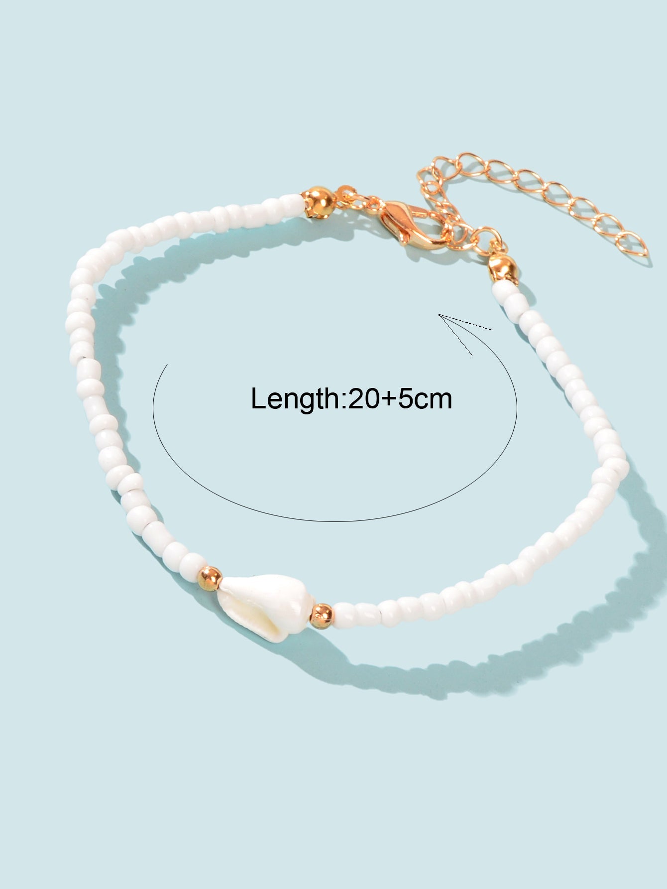 Ethnic Handmade Boho White Seed Beads Shell African Bracelets Hand Accessories