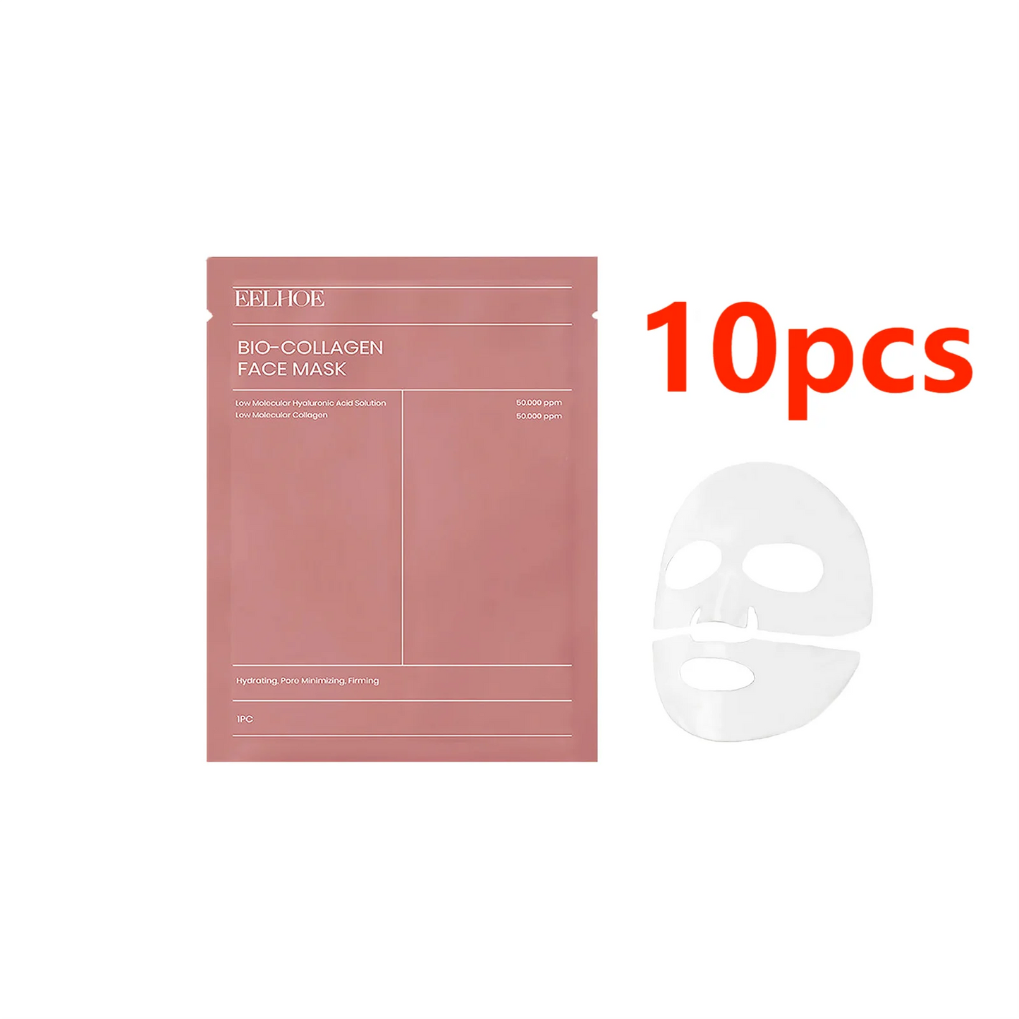 10/5/3pcs Bio Collagen Face Mask Shrink Pores Deep Hydrating Overnight Mask Moisturizing Refreshing Brightening Face Skin Care