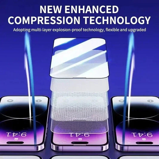 1-3Pc 8K High End Tempered Glass For iPhone 15 14 13 12 11 Pro Max XS MAX 15 16 Screen Protector With Alignment Mounting Cover