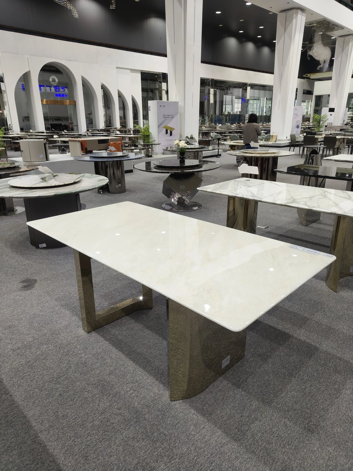 Milan White Marble Flat Stone Custom CE Modern Kitchen Decoration Platinum Kitchen Countertops