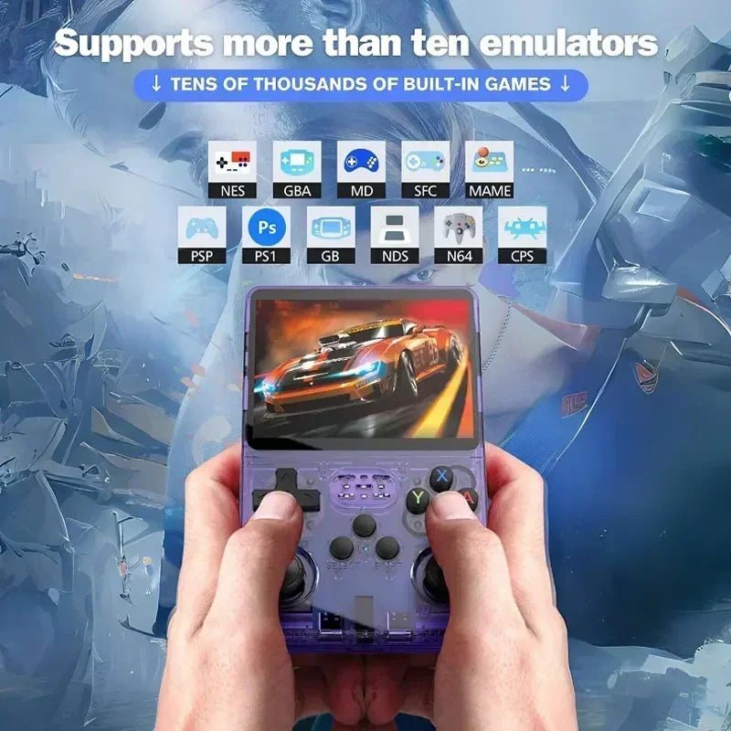 R36S Retro Handheld Video Game Console ARKOS System 3.5 Inch IPS Screen Classic Portable Pocket Video Player 128G Games Boy Gift