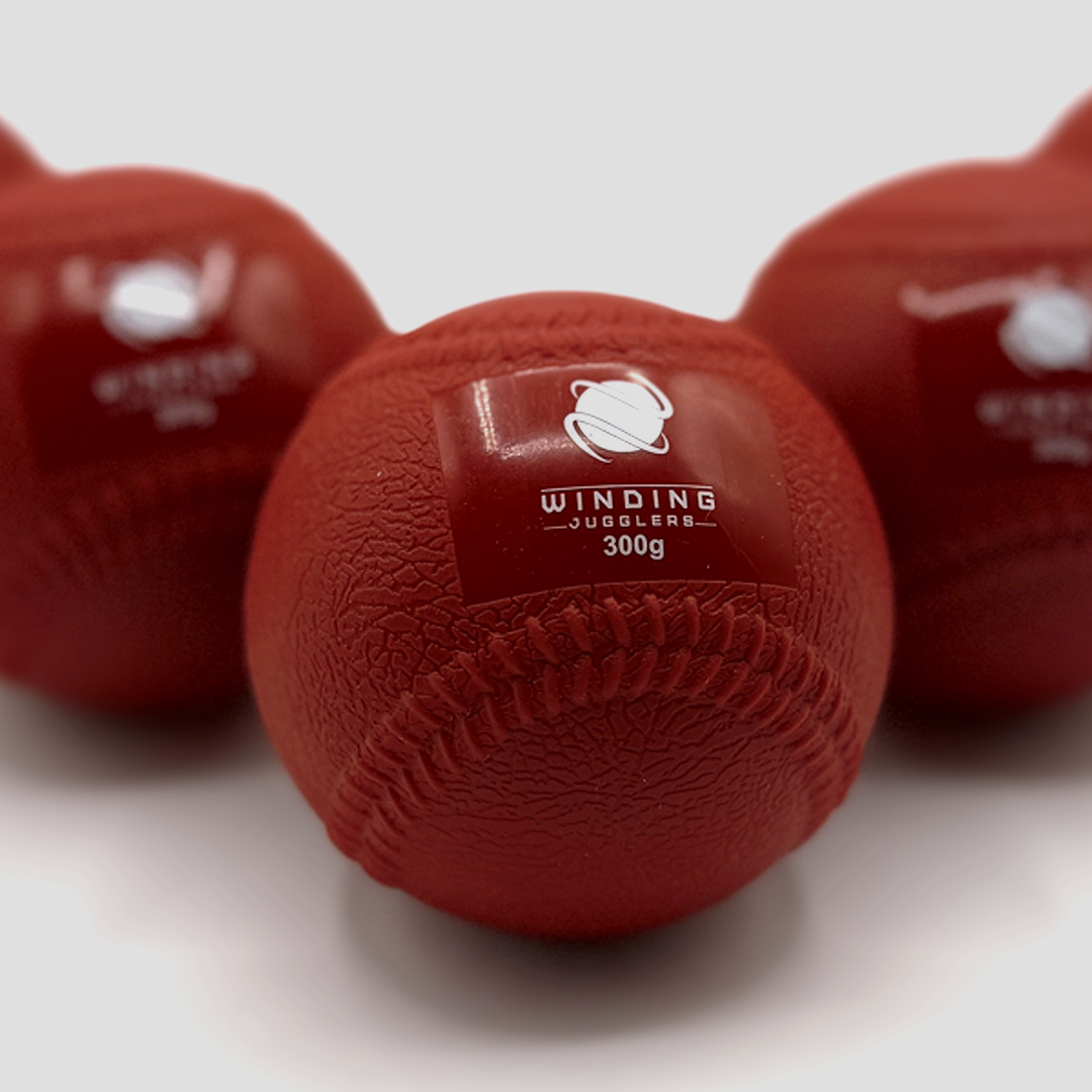 USA - Pack of 4 Heavy Juggling Balls 300g. Winding Jugglers. Red Training Balls (7.5 cm) (Shipping from USA)