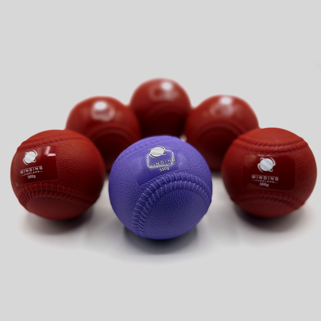 USA - Pack of 4 Heavy Juggling Balls 300g. Winding Jugglers. Red Training Balls (7.5 cm) (Shipping from USA)