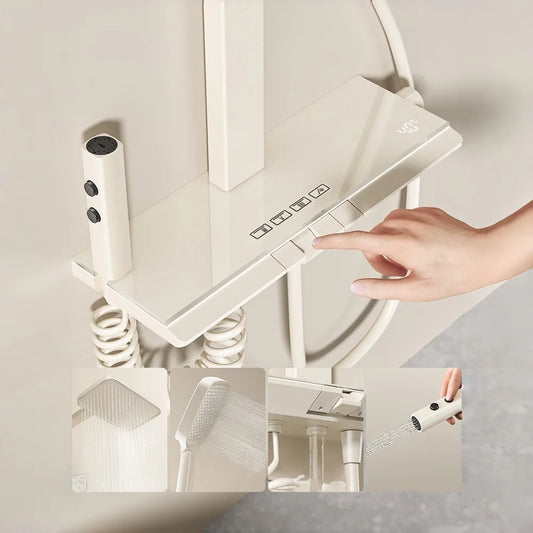 shower head set panel bathroom outdoor rain faucet smart filtered waterfall system heads for mixer faucets