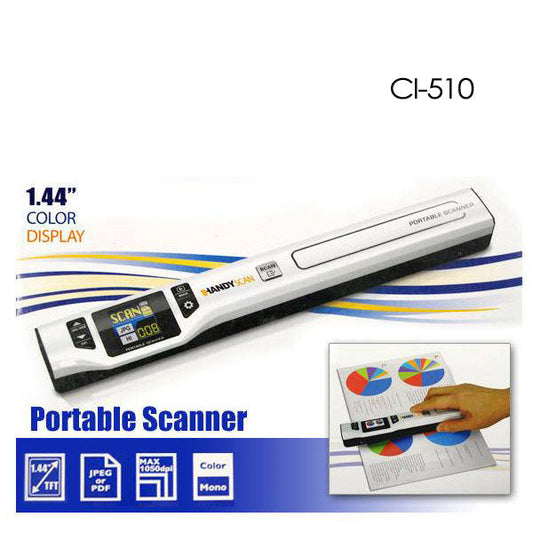 NNEDSZ Portable Handheld A4 1050dpi Photo & Document Scanner (CI-510)