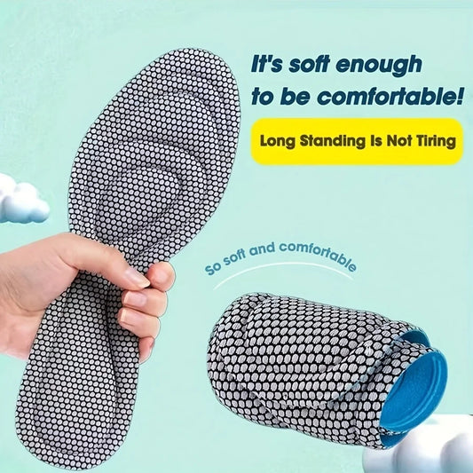 1/2 Pairs Memory Foam disposable Insoles for Shoes Antibacterial Deodorization Sweat Absorption Insert Sport Shoes Pads