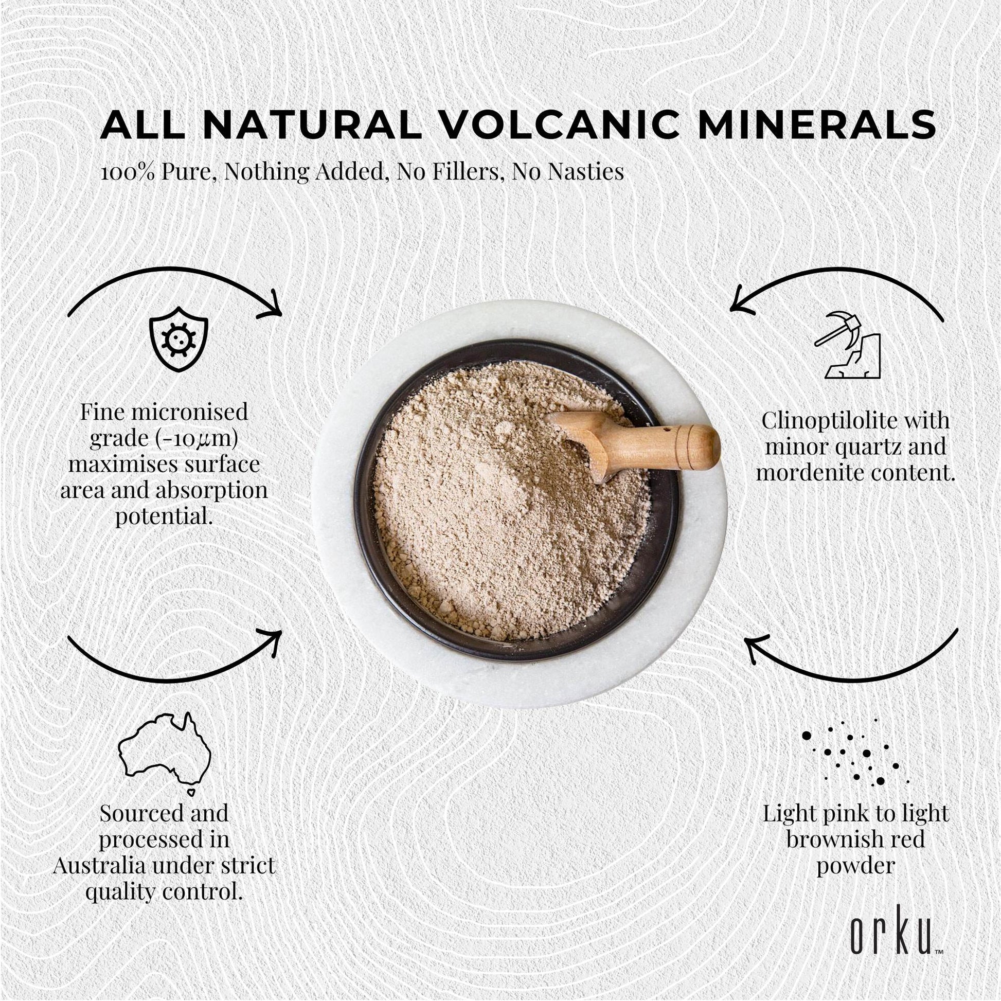 50g Pure Micronised Zeolite Powder Mineral - Micronized Volcamin Clinoptilolite-4