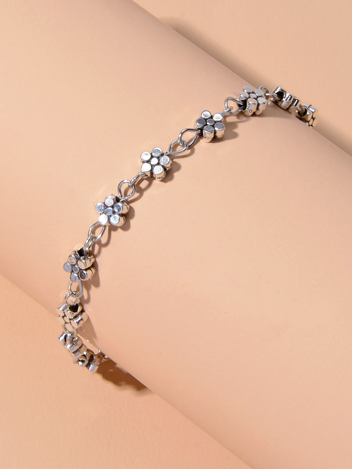 Feelontop Flower Infinity Endless Heart Charm Anklet Tribal Ethnic Foot Jewelry