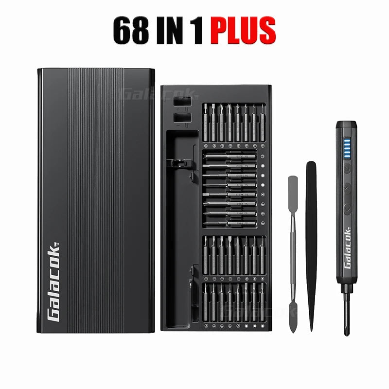 68/76 IN 1 Precision Electric Screwdriver Set 5 Levels Adjustable Comes Fill Light Professional Mobile Phone IPad Repair Tool