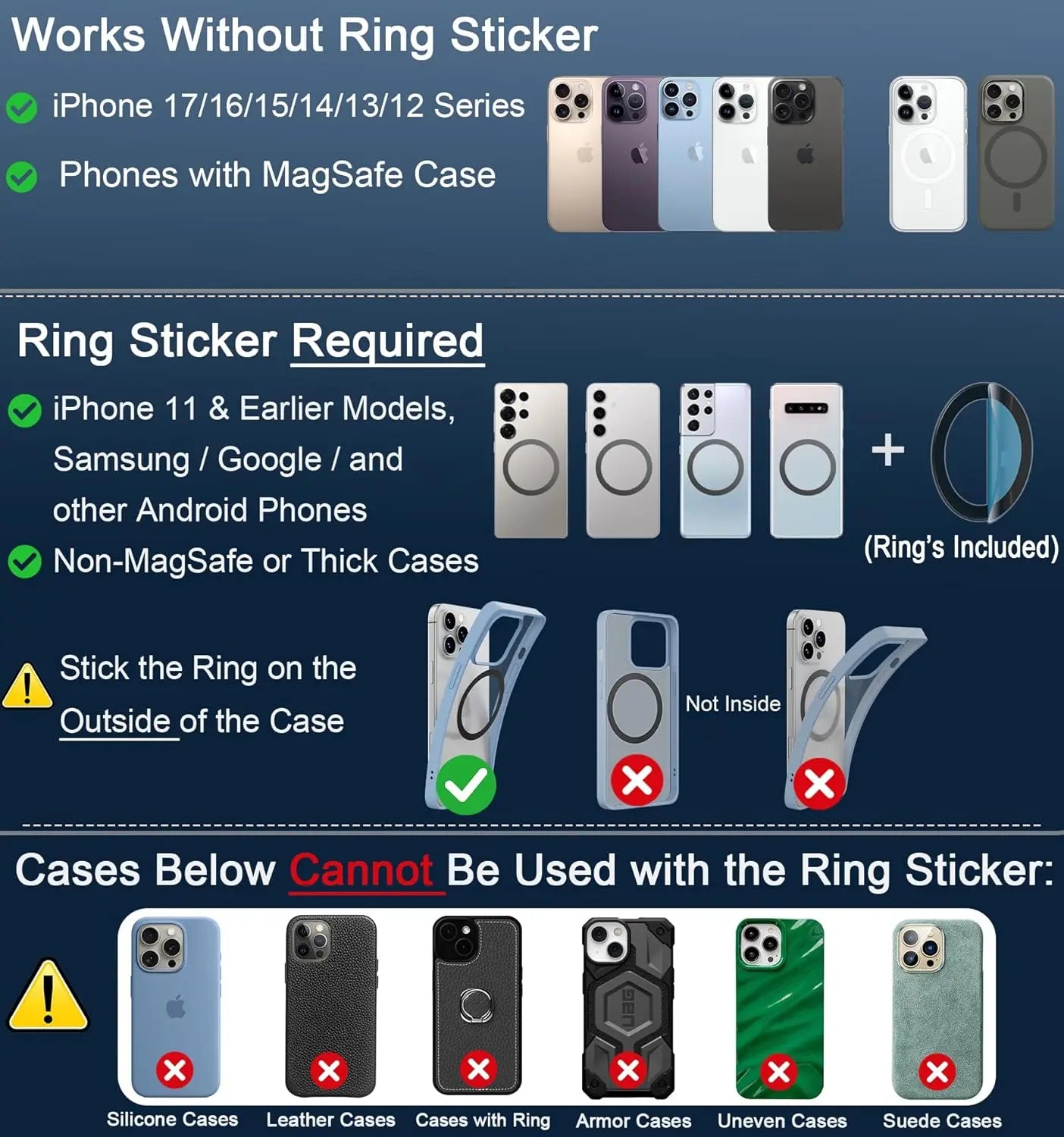 360° Rotating Vacuum Magnetic Car Phone Holder  New Model Dashboard Glass Mount Multi-Scenario Automotive Navigation Stand