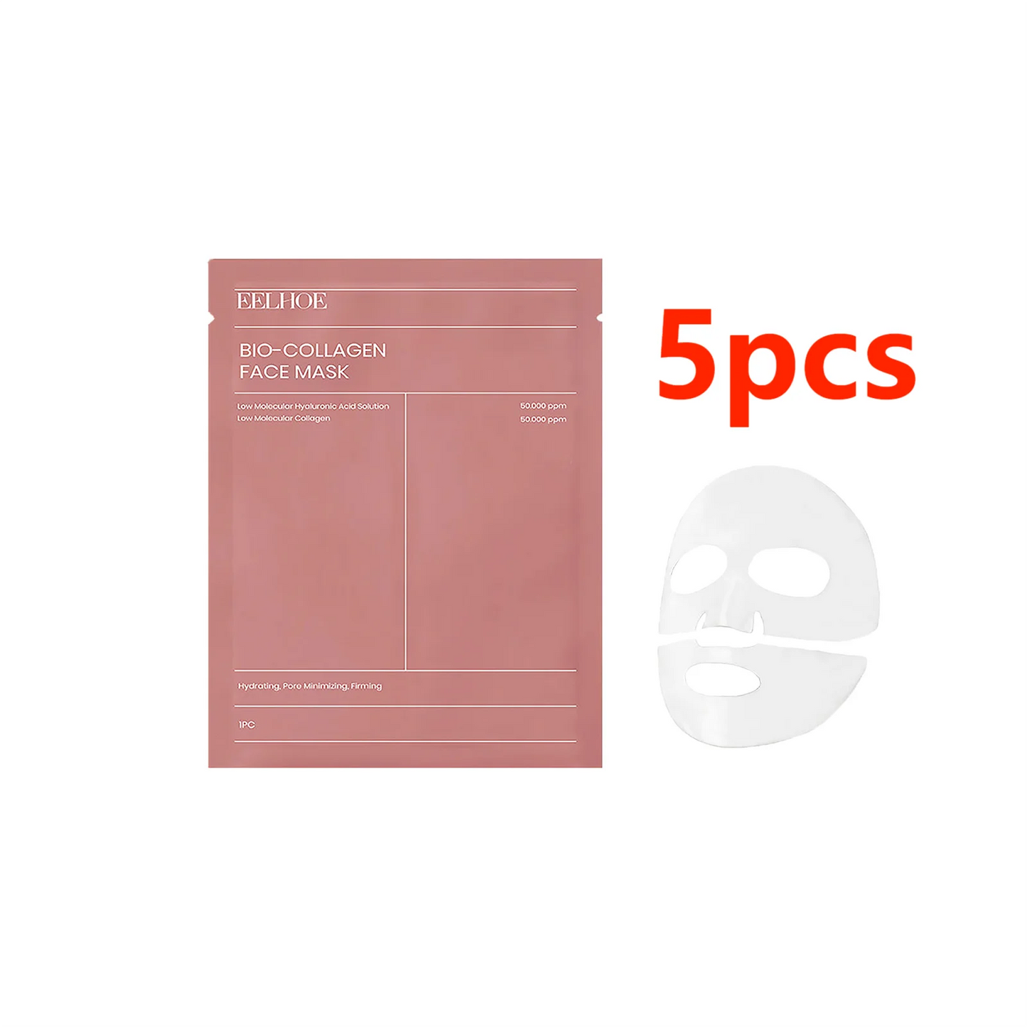 10/5/3pcs Bio Collagen Face Mask Shrink Pores Deep Hydrating Overnight Mask Moisturizing Refreshing Brightening Face Skin Care