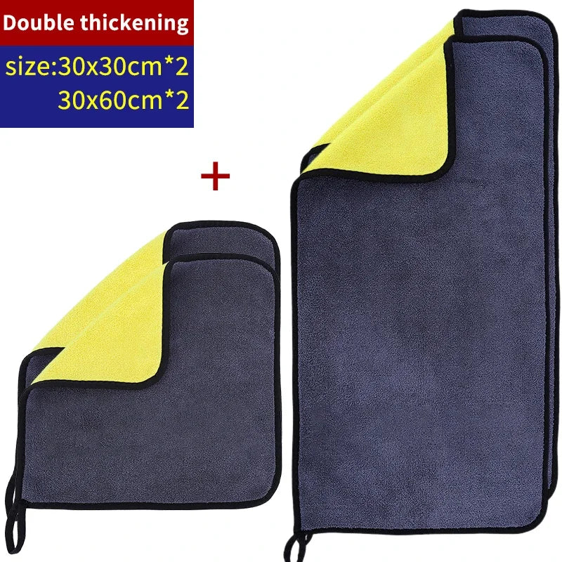 1/3/5Pcs Microfiber Cleaning Towel Car Cleaning Cloths Professional Detailing Car Drying Microfiber Towel Wash Towel Accessories