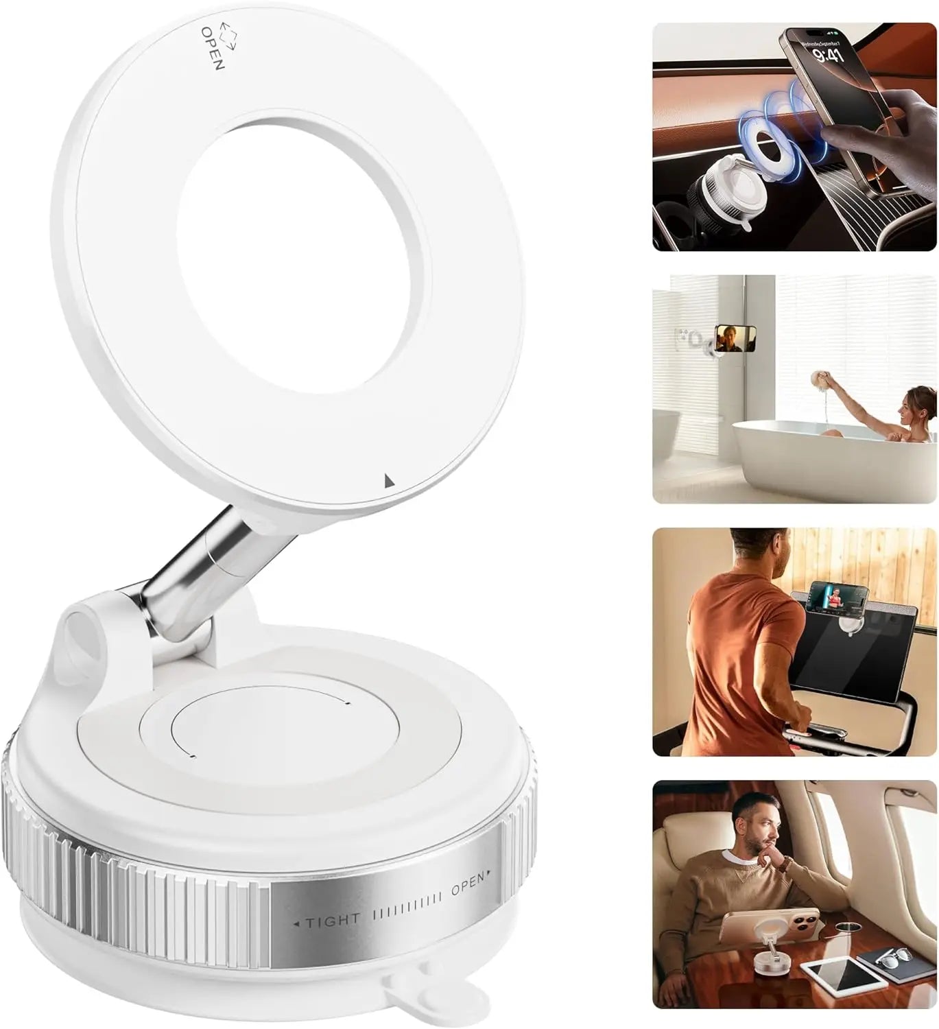 360° Rotating Vacuum Magnetic Car Phone Holder  New Model Dashboard Glass Mount Multi-Scenario Automotive Navigation Stand