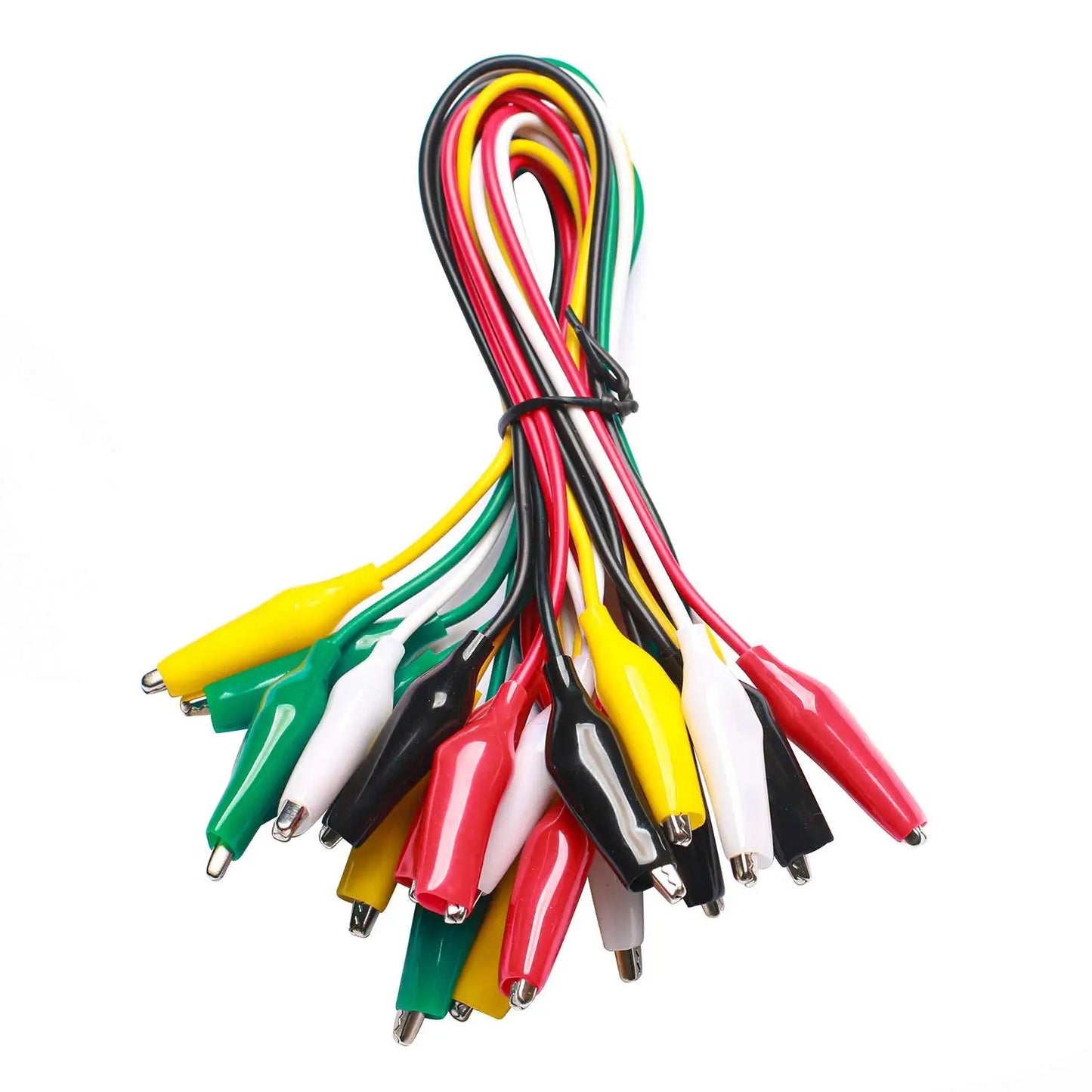10pcs 50cm 35mm Alligator Clips Electrical Test Leads with Alligator Clips, Stamping Jumper Wires for Electrical Testing