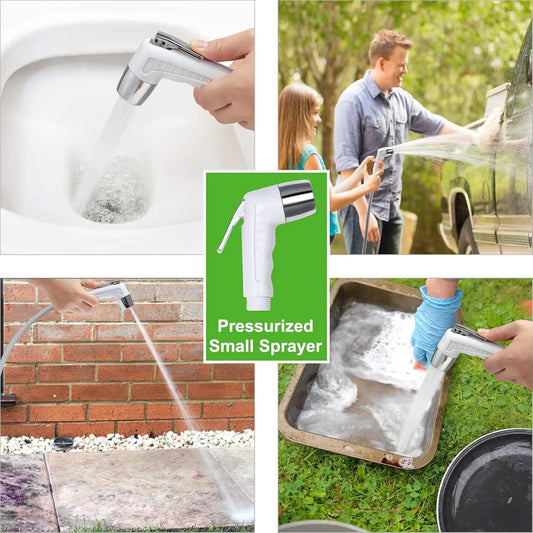 便攜式可充電露營淋浴泵，配備 USB 電池，是戶外旅行和遠足的理想之選。