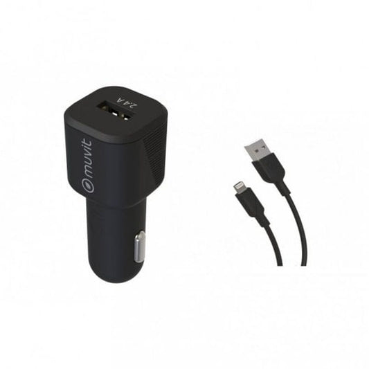 Car Charger Muvit 1,2 m Black