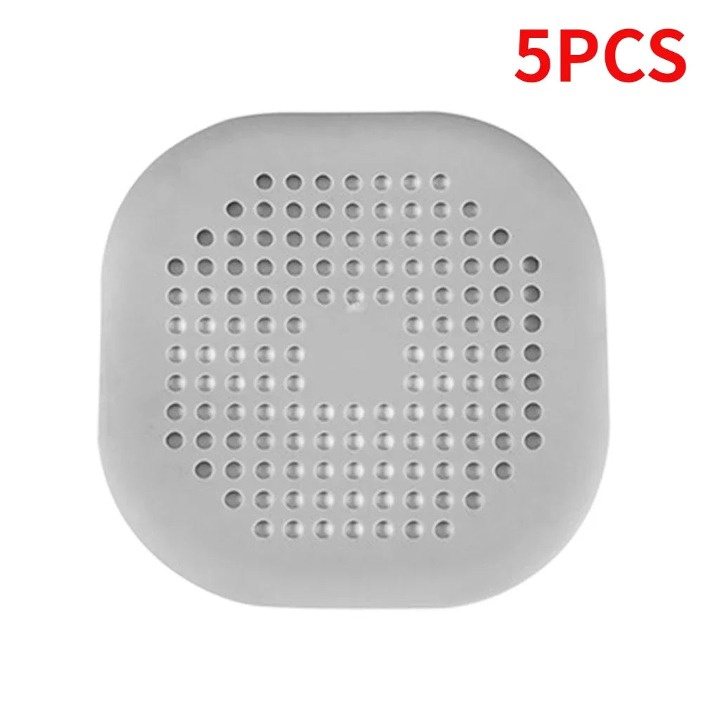 1/2/10/20PCs Shower Drain Hair Catcher Sink Strainer Drain Cover Hair Catcher Silicone Hair Filter Kitchen Bathroom Accessories