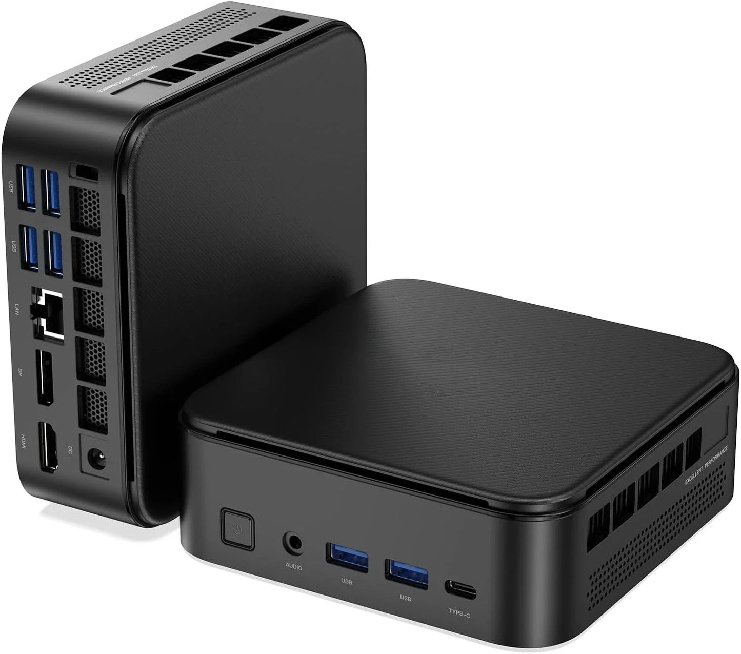 迷你電腦，搭載 AMD 7 PRO 5875U 處理器、16GB DDR4 記憶體和 512GB M.2 SSD 固態硬碟，迷你遊戲電腦，配備 USB Type-C 接口，支援桌上型電腦功能