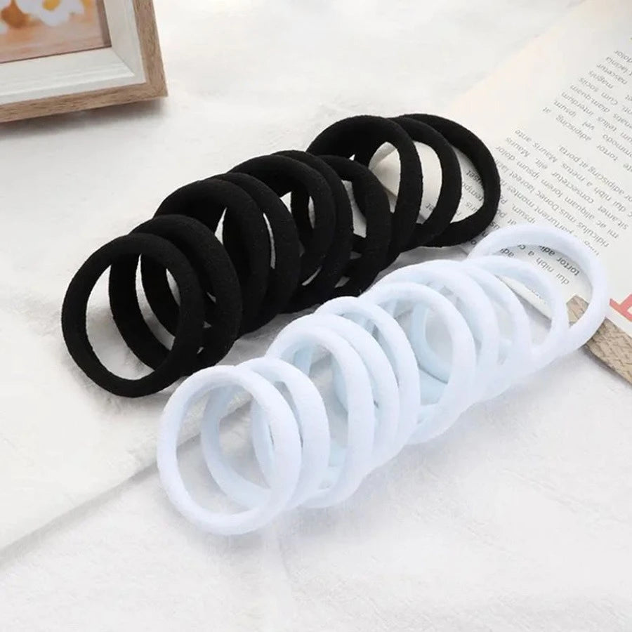 50/100 black hair clips, suitable for girls. | High-elasticity hair bands, hair tie holders, ponytail fasteners, and accessories