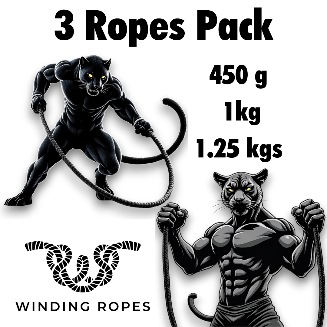 3 Weights Progressive Flow Pack : 1.2 Kgs + 1 kg + 440 grams flow ropes