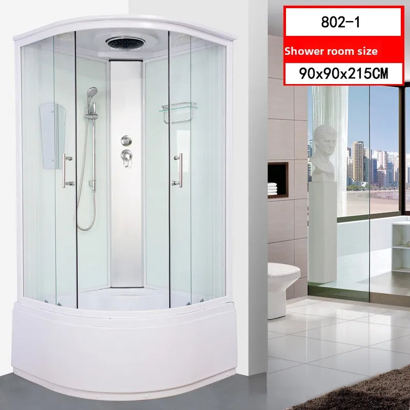 Integral shower room Bathroom wet and dry separation toilet  bath room Bath room Integrated fan sliding door Bath scree