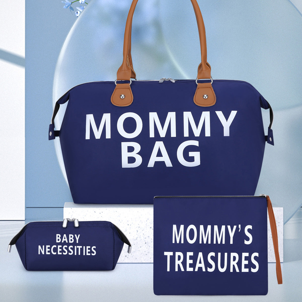 Travel bag Mommy Bag three-piece shoulder bag Tote bag Dry and wet separation
