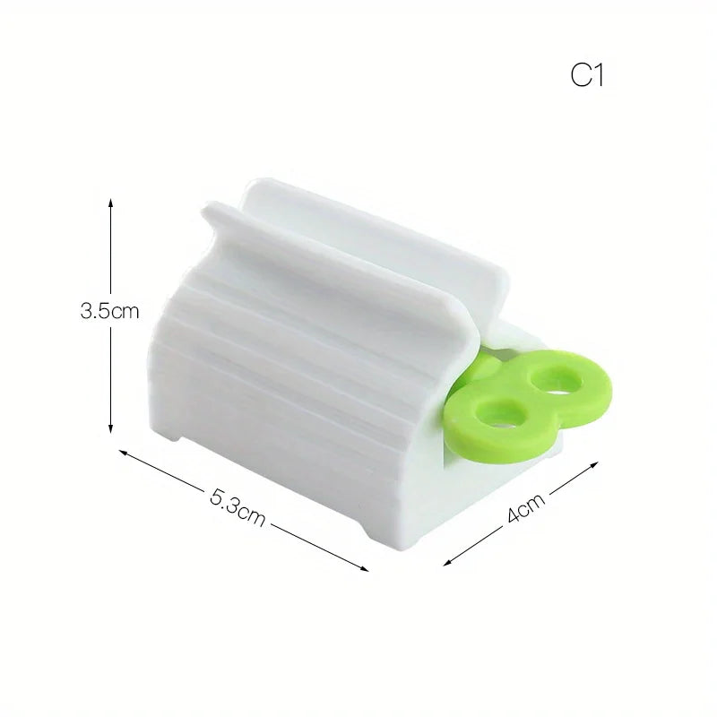 1 Pc Rolling Tube Toothpaste Squeezer Toothpaste Seat Holder Stand Rotate Toothpaste Dispenser for Bathroom