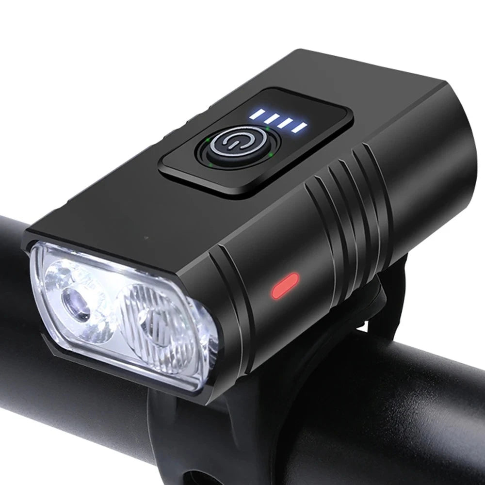 LED Bicycle Front Light Type-C Rechargeable Bicycle Headlight MTB Road Bike Headlamp Easy to Install Cycling Accessories