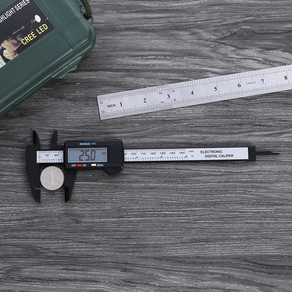 0-150mm Electronic Calipers Multipurpose Digital Caliber Measurement Ruler 0.1mm Accuracy Mm/inch Units for Woodworkers Mechanic