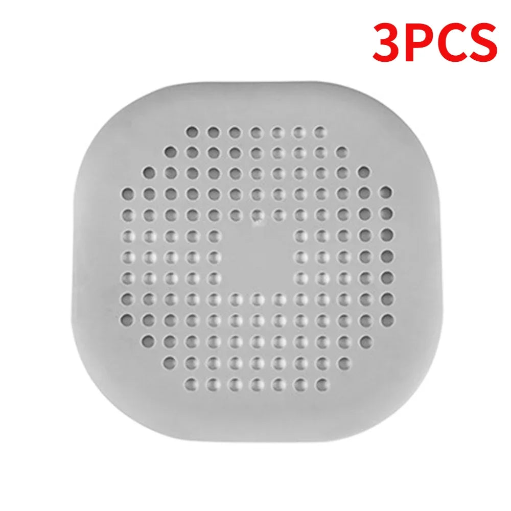 1/2/10/20PCs Shower Drain Hair Catcher Sink Strainer Drain Cover Hair Catcher Silicone Hair Filter Kitchen Bathroom Accessories