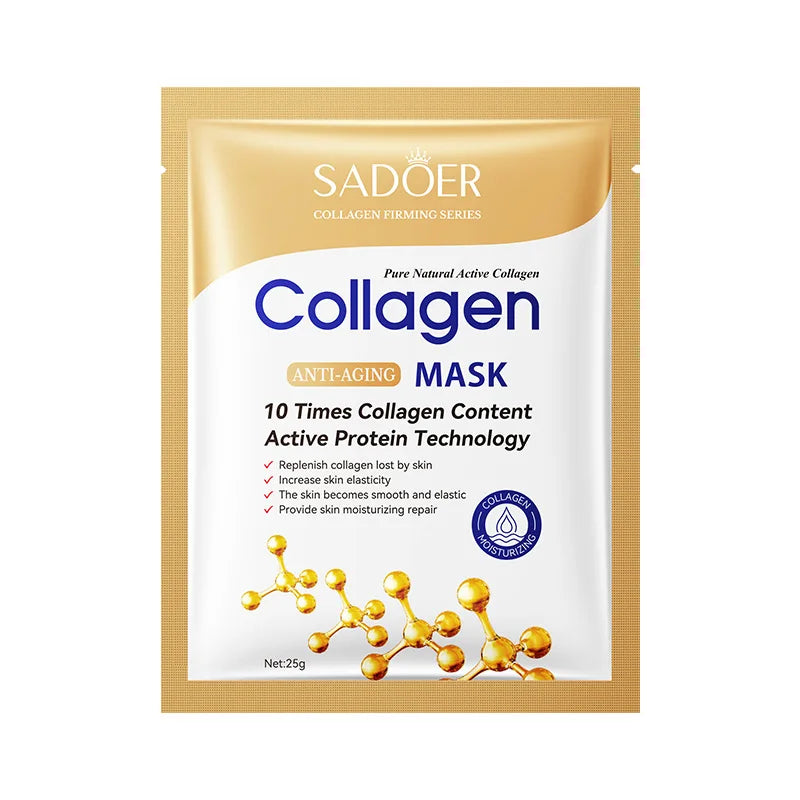 10/5/3pcs Bio Collagen Face Mask Shrink Pores Deep Hydrating Overnight Mask Moisturizing Refreshing Brightening Face Skin Care