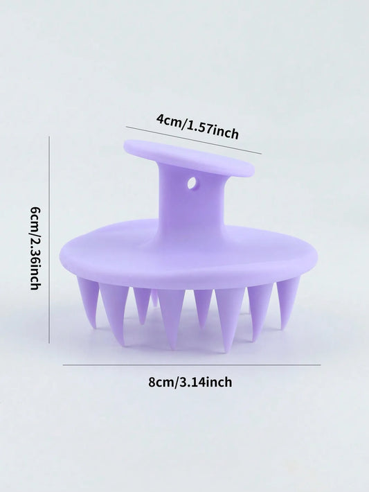 1pc Silicone Shampoo Brush Body Massage Brush Bath Shower Brush Salon Hairdressing Tool Scalp Massage Comb Hair Washing Comb