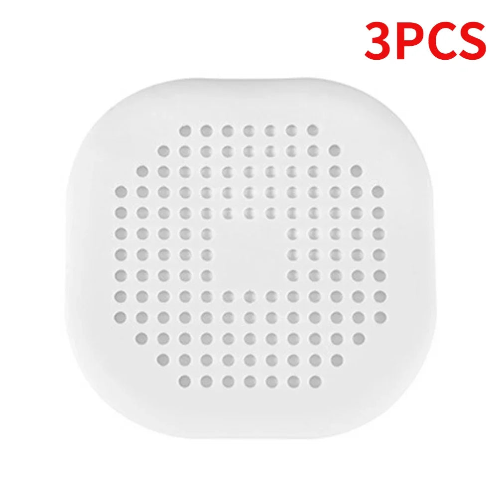 1/2/10/20PCs Shower Drain Hair Catcher Sink Strainer Drain Cover Hair Catcher Silicone Hair Filter Kitchen Bathroom Accessories