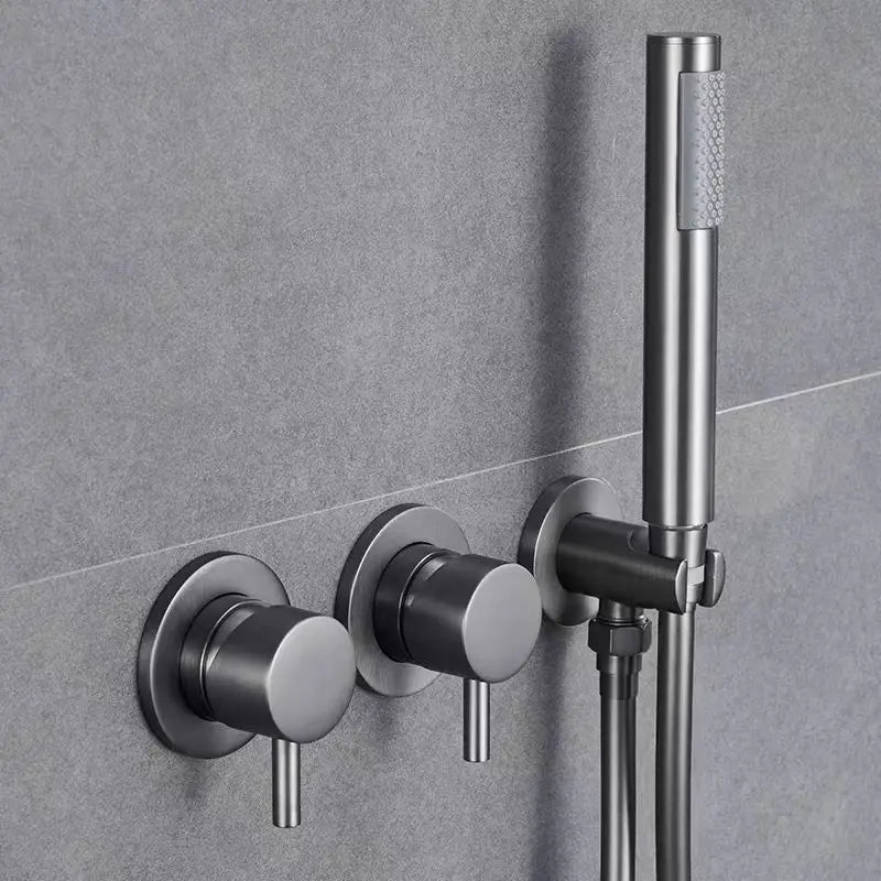 High-quality 10-year Warranty Bathroom Mixer Concealed Rain Shower System Set Solid Copper Bathtub Rain Shower Faucet for Hotel