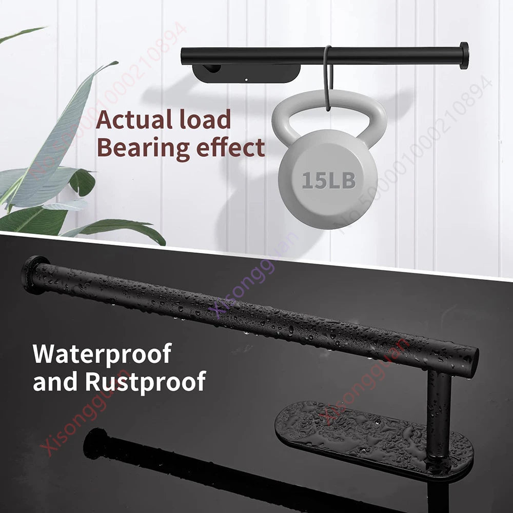 1/2個裝廚房紙巾架衛生紙架黏性紙巾架餐巾紙分配器櫥櫃收納浴室配件