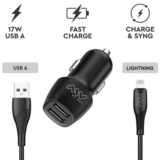 Car Charger Myway Black