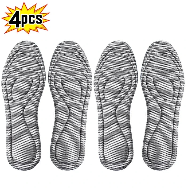 1/2 Pairs Memory Foam disposable Insoles for Shoes Antibacterial Deodorization Sweat Absorption Insert Sport Shoes Pads