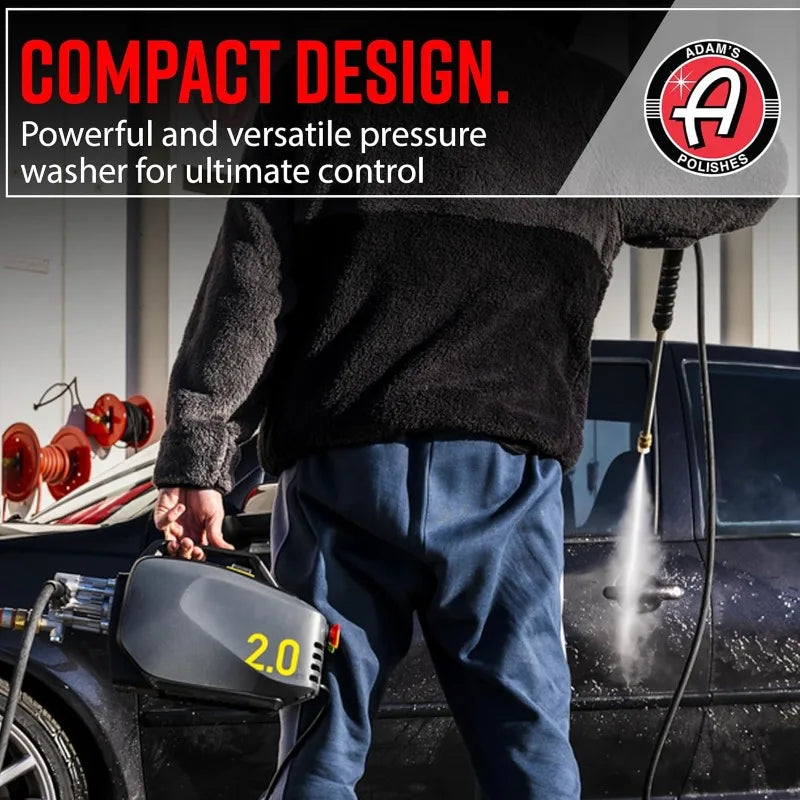 Active Pressure Washer 2.0 & Mega Foam Car Soap (5 Item) Powerful, Lightweight, Portable Electric Pressure Washer Sprayer