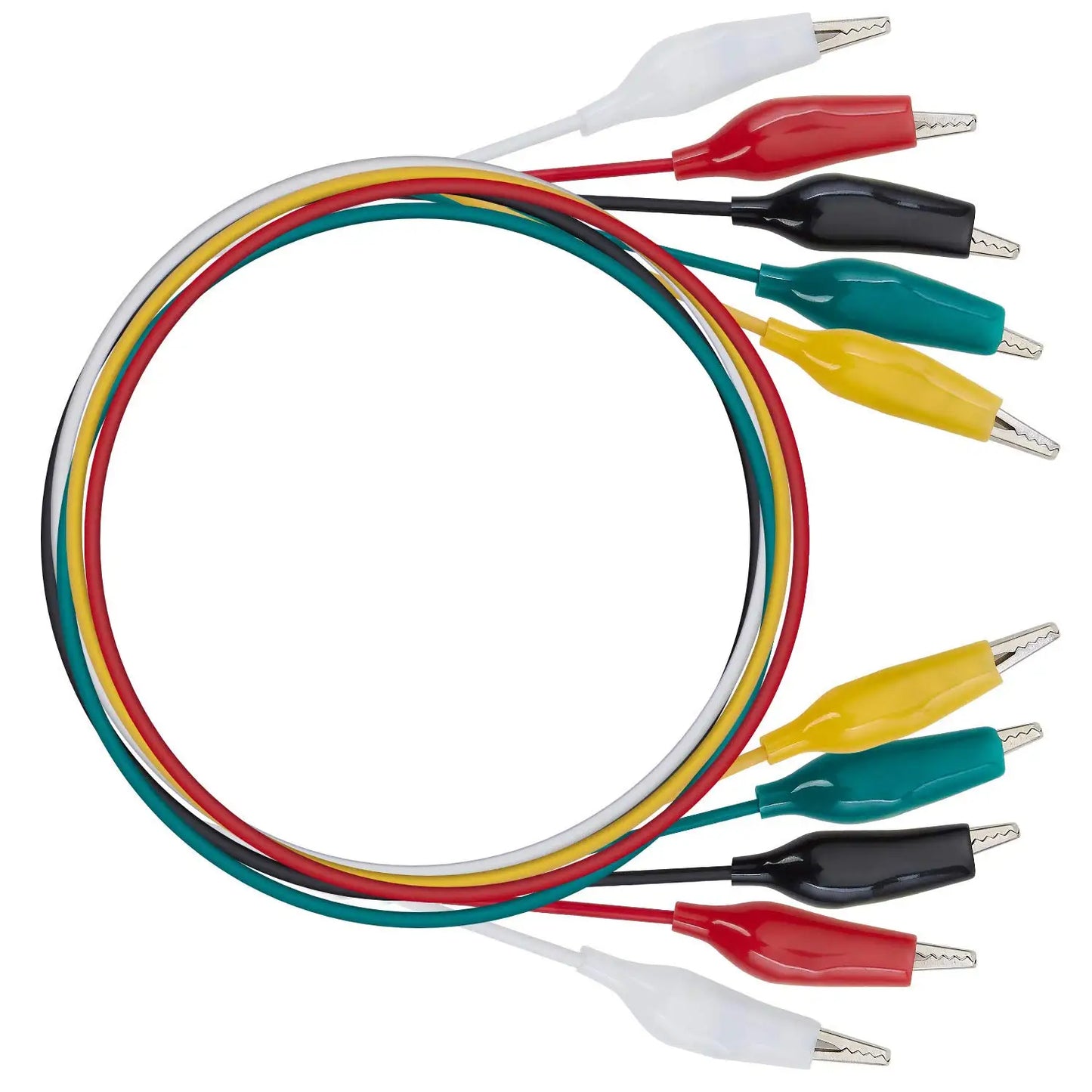 10pcs 50cm 35mm Alligator Clips Electrical Test Leads with Alligator Clips, Stamping Jumper Wires for Electrical Testing