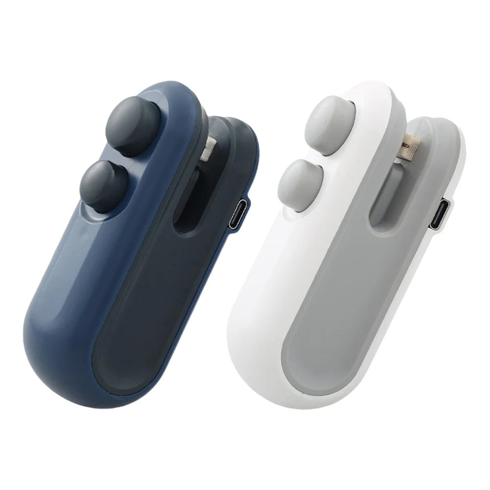 二合一封口切割迷你袋封口機手持式熱真空封口機手持式封口機，適用於食物儲存、零食保鮮