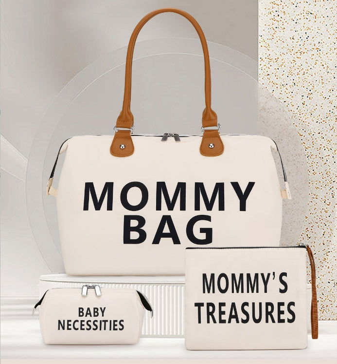 Travel bag Mommy Bag three-piece shoulder bag Tote bag Dry and wet separation