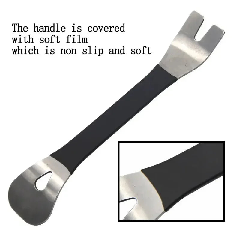ZEXEF Stainless Steel Buckle Pry for Car Door Rod Plate Removal of Navigation Center Driver Interior Bar Panel Tool Puncher