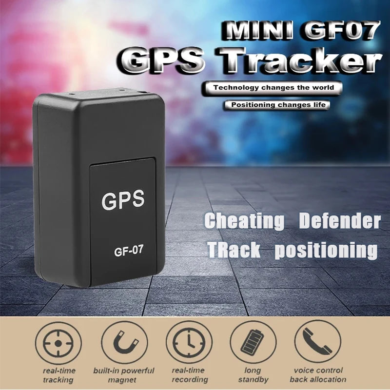 Vehicle GPS Locator GF07 Car GPS Tracker Strong Magnetic Real-time GPS Tracking Device Anti-lost Alarm GPS Position APP