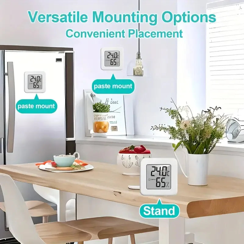 室內迷你溫濕度計，臥室溫度計，便攜式電子數字顯示，溫濕度計