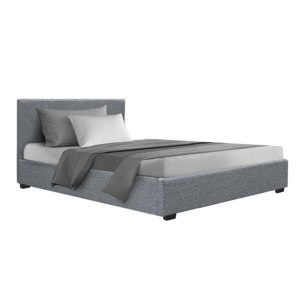 NNEDSZ Nino Bed Frame Fabric - Grey King Single-0