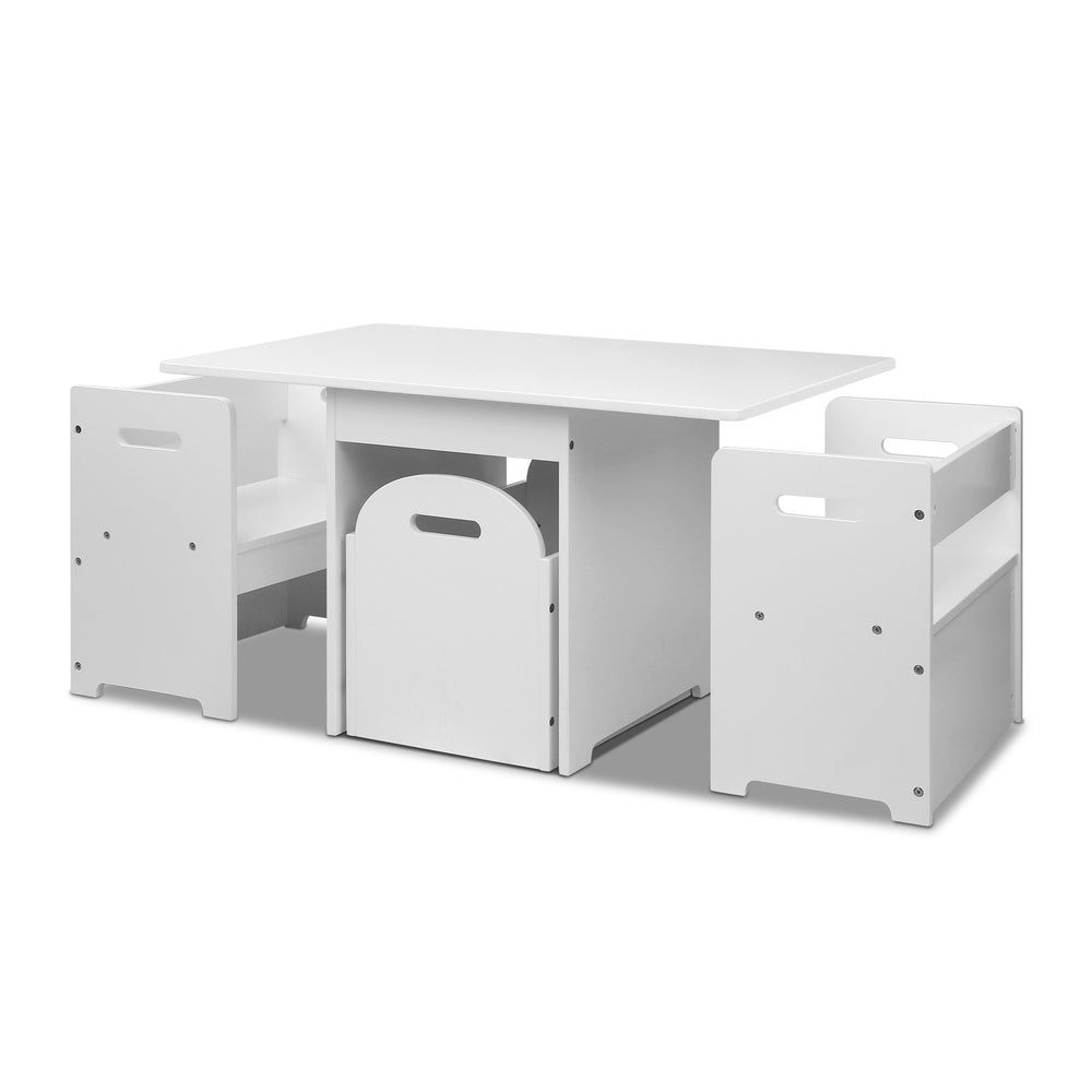 NNEDSZ Kids Multi-function Table and Chair Hidden Storage Box Toy Activity Desk