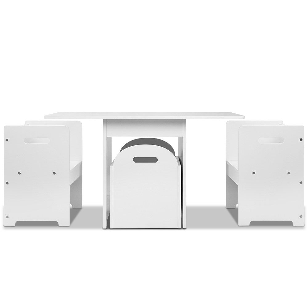 NNEDSZ Kids Multi-function Table and Chair Hidden Storage Box Toy Activity Desk