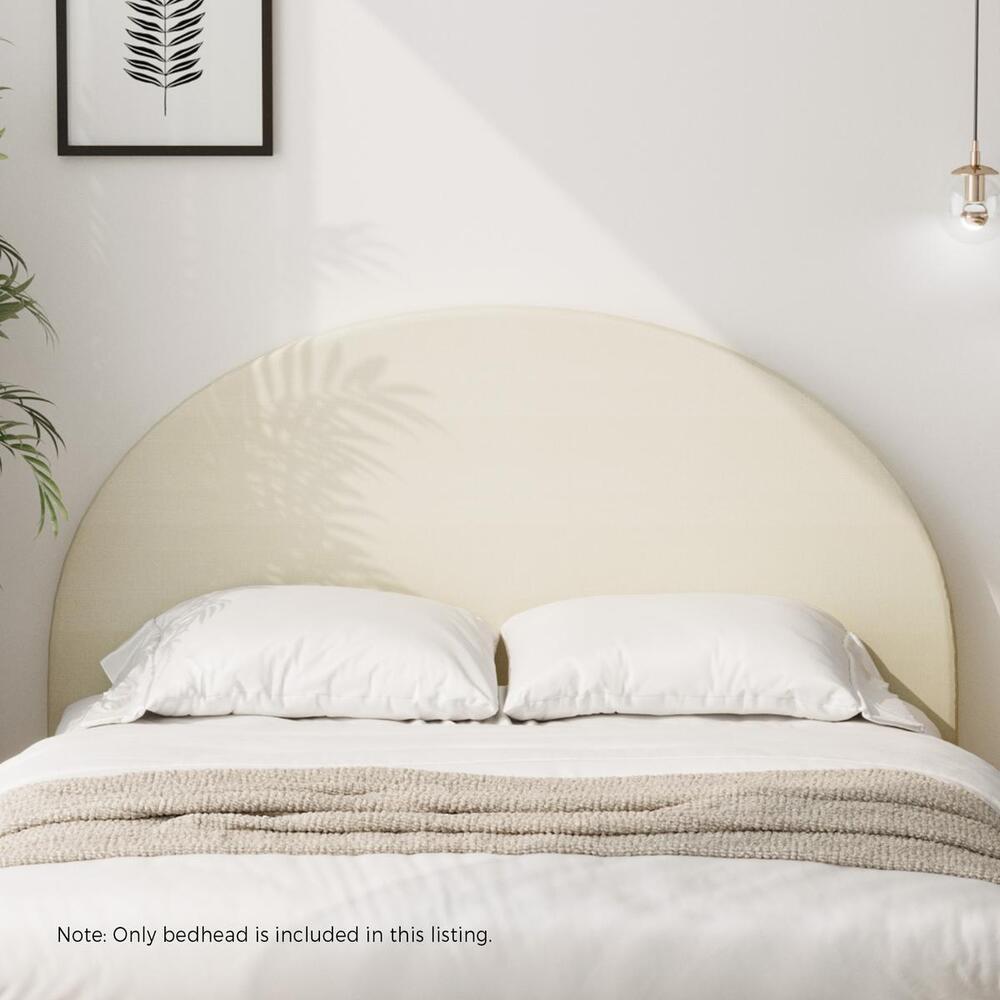 NNEED Bed Head Double Size Headboard Fabric Beige