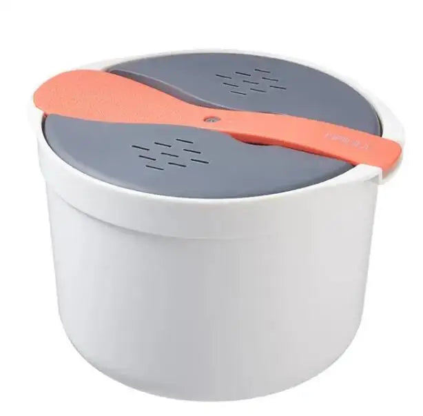 Portable Microwave Rice Cooker & Bento Lunch Box Orange-0