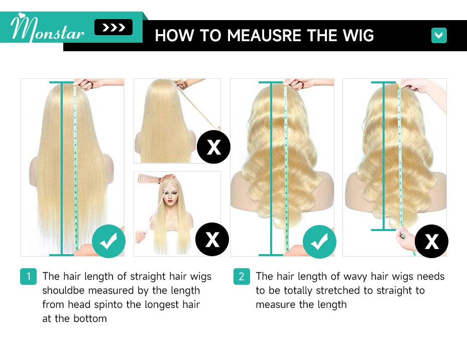 13x4 13x6 360 HD Transparent 613 Lace Frontal Wig Honey Blonde Color Brazilian Raw Body Wave Lace Front Human Hair Wig For Women